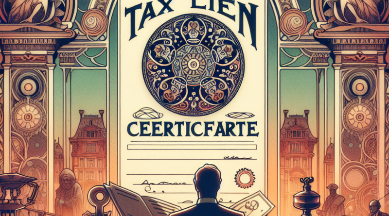 Tax Lien Certificates: A Glimpse into the Intricate Realm of Financial Endeavors.