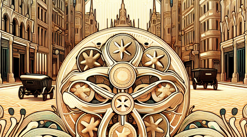 Sand Dollar Investments: Dive into a world where nature and commerce blend seamlessly in a golden cityscape.