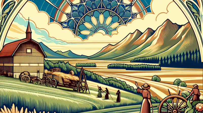 Investing in Rural Regions brings life and growth, as seen in the vibrant fields and community spirit.
